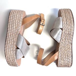 Seychelles Platform Much Publicized
Espadrilles Metallic Sandals 8.5